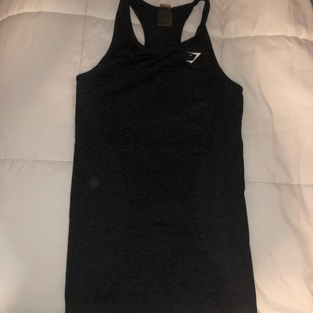 Gymshark Sleeveless Tank Vest Top in Dark Grey